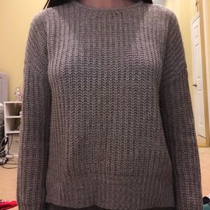 light grey crew neck sweater